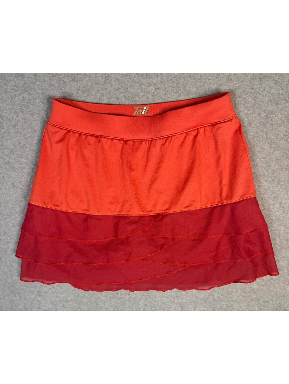 Tail Two Tone Double Layered Ruffle Hem Athletic Skort Size S